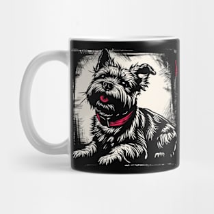 Retro Art Cairn Terrier Dog Lover Mug